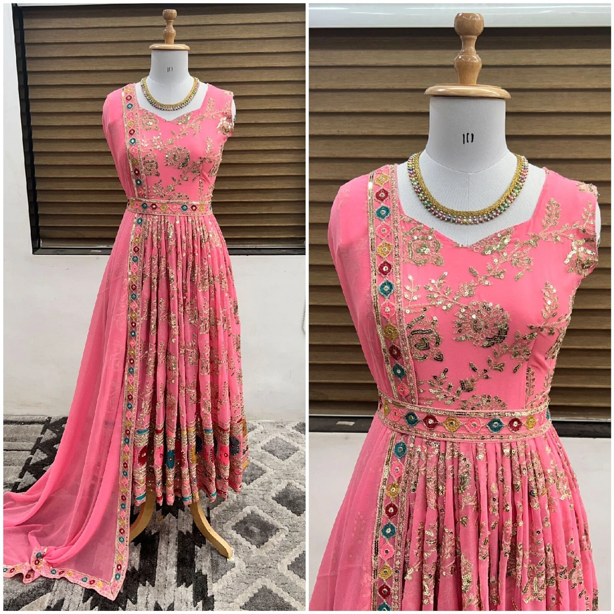Naira in pink clearance dress