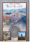 Doodlecards Great Grandad Birthday Card Hiking