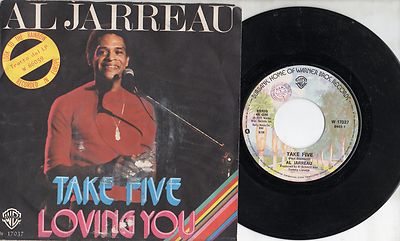 AL JARREAU disco 45 giri MADE in ITALY  Take five STAMPA ITALIANA 197
