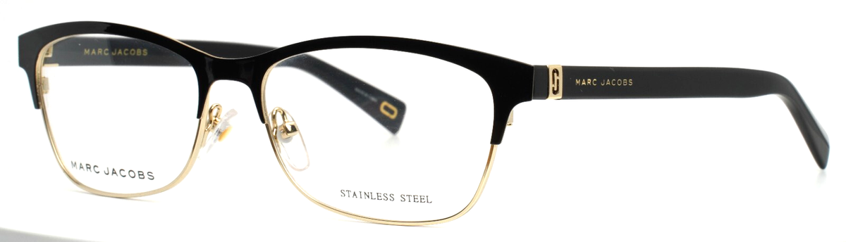 MARC JACOBS 338 807 Black Gold Womens Full Rim Eyeglasses 55  display picture 2