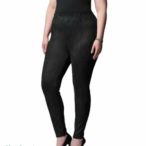 Simply Vera Wang Black Soft Faux Suede 