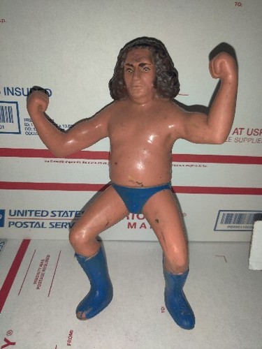 Vintage 1984 Andre The Giant Wrestling Figure Rubb...