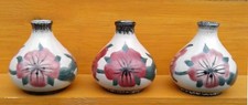 COBRIDGE STONEWARE - CORN COCKLE- SELECTION OF SMALL VASES.