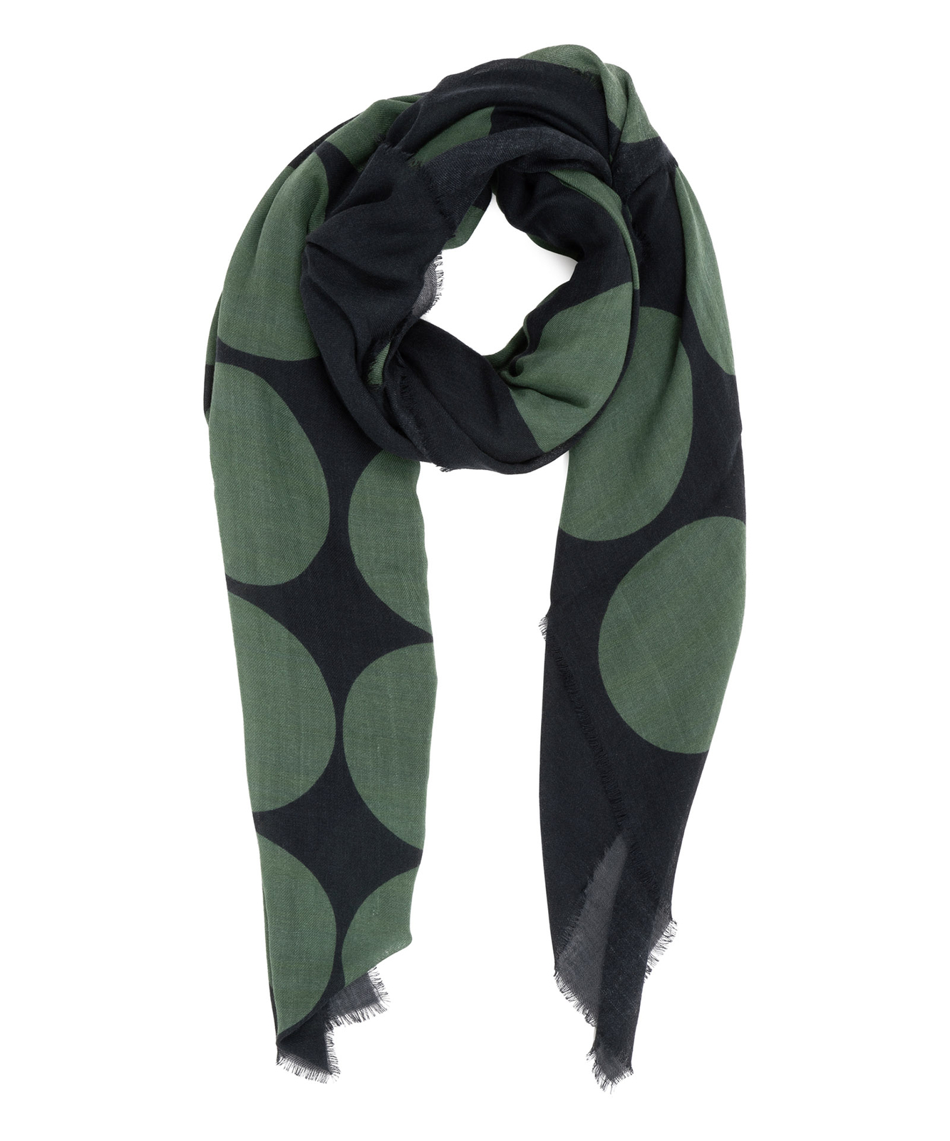 Шерстяная ткань Barbieri 0K1233-11769-005 Черно - зеленая Schwarz Wolle tuch