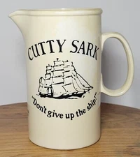 Cutty Sark Scots Whiskey 6 1/2 Inch Pub Jub Pitcher Dont Give Up the Ship