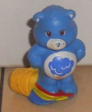 1984 Kenner Care Bears Grumpy Bear Mini Pvc Figure Vintage 80's 2