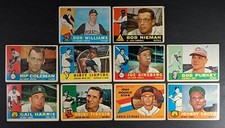 1960 Topps Baseball Lot 10 Cards