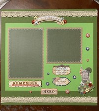 Remembrance-12x12 premade scrapbook page
