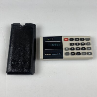 Vintage CASIO Personal-Mini Calculator Working
