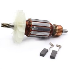 Rotor de anclaje de motor + escobillas de carbón para Bosch GBH 2-28,2-28 D,2-28 DV,2-28 DFV,2-28 F