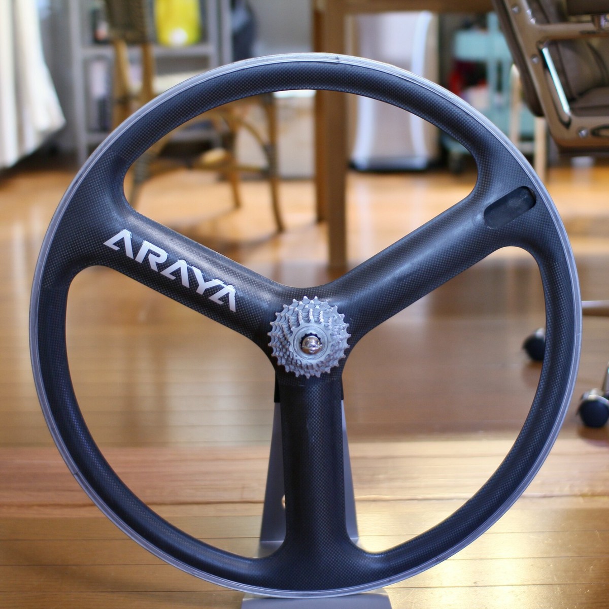 ARAYA CARBON Rear Tri 3-Spoke wheel 700c Time trial 3rensho