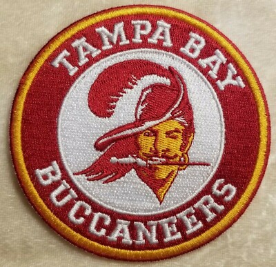 Tampa Bay Buccaneers 3.5'' Iron On Embroidered Patch ~ Free Tracking!