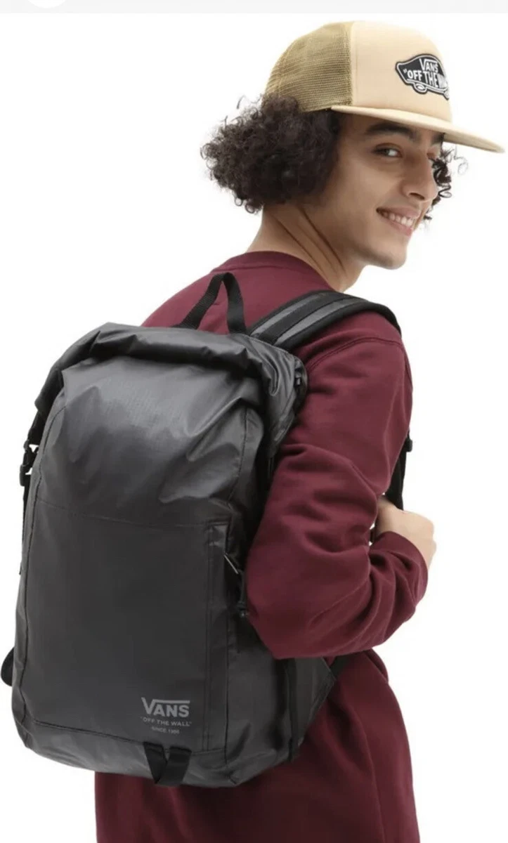 Vans Rucksack Vans Rolltop Backpack 25L Black Brand New