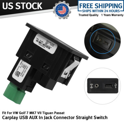 MIB2 CarPlay MDI USB AUX Switch Control AMI Adapter For VW Golf 7 7.5 5G0035222E