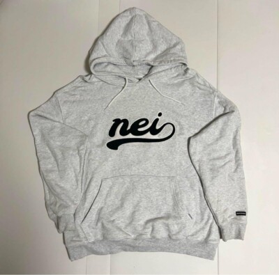 ASTRO MOONBIN x NEIKIDNIS collaboration Hoodie gray Color model S