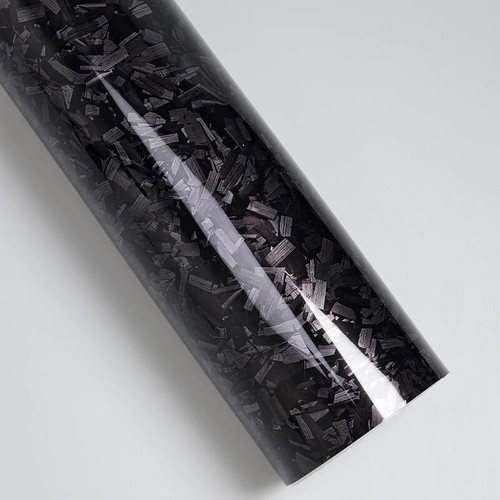 LOT Forged carbon silver black Carbon Vinyl Wrap Self Adhesive Styling Stickers - Picture 6 of 22