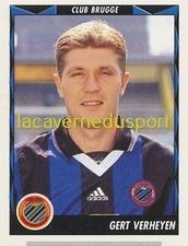 097 GERT VERHEYEN CLUB BRUGGE STICKER PANINI FOOTBALL BELGIQUE 1998 1999
