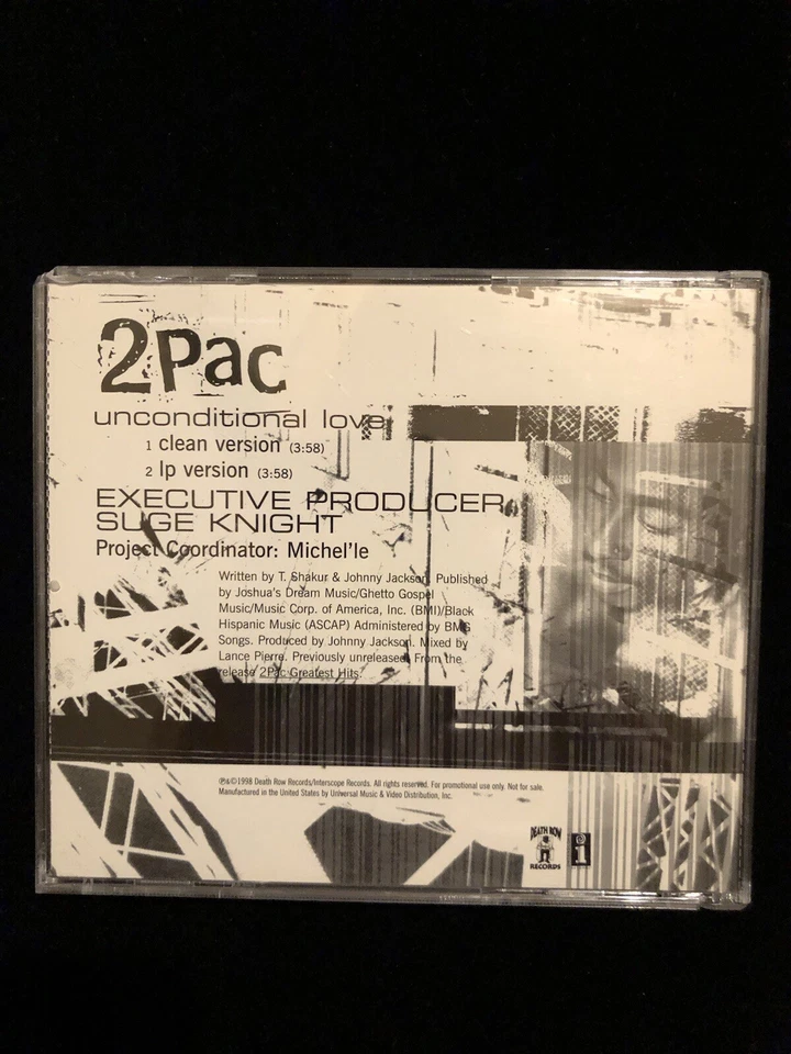 2pac Tupac Makaveli - Unconditional Love - PROMO CD RARE - Bild 2 von 2
