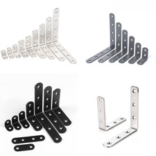 L Shape 90 Degree Corner Braces Right Angle Brackets Stainless Steel / Iron 