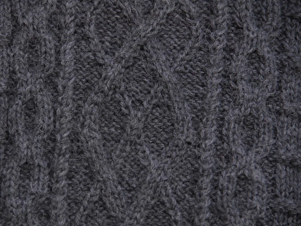 Superfine Alpaca Wool Hand Knitted Poncho Cape Wrap One Size Colors Available - Image 3 of 3