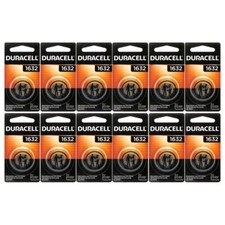 12 Pcs DL1632 CR 1632 BR1632 KL1632 L1632 ECR1632 Duracell 3v Batteries