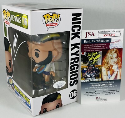 Nick Kyrgios Signed Funko Pop Vinyl Figure 06 Tennis Superstar