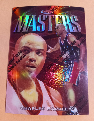 1997-98 Topps Finest Masters Charles Barkley Refractor  #72 (w/peel) - Rockets