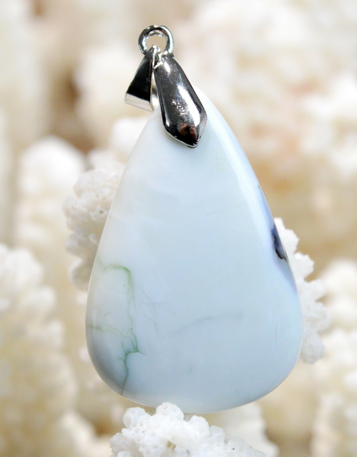 Pendentif opale Owyhee 35 carats cadeau d'anniversaire idéal en pierre naturelle cabochon USA