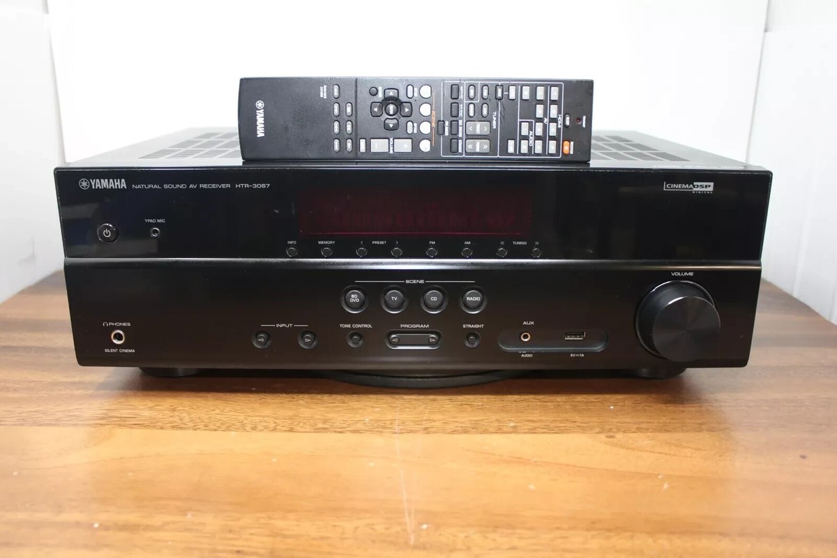 Yamaha HTR-3067 5.1 Channel 4K Ultra HD AV Receiver Bundle w
