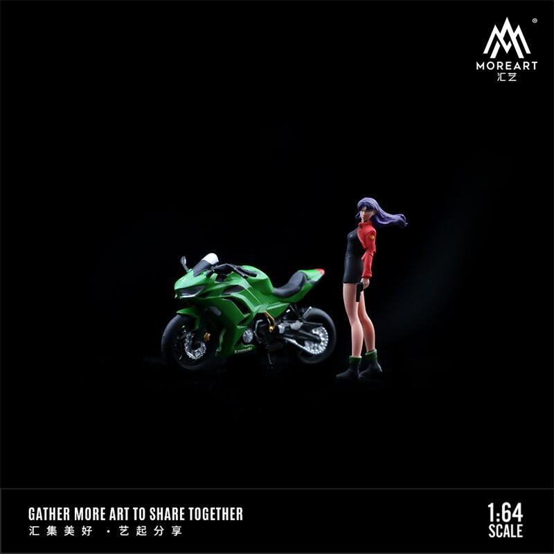 MoreArt 1:64 KATSURAGI MISATO Motorcycle Figure Resin | eBay