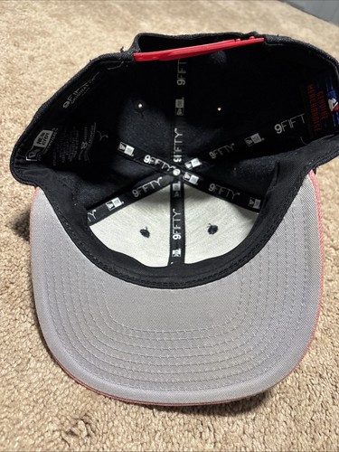 Boston Red Sox New Era 9Fifty Snapback Hat Cap MLB Baseball Gray Pink Flat Brim - Picture 10 of 15