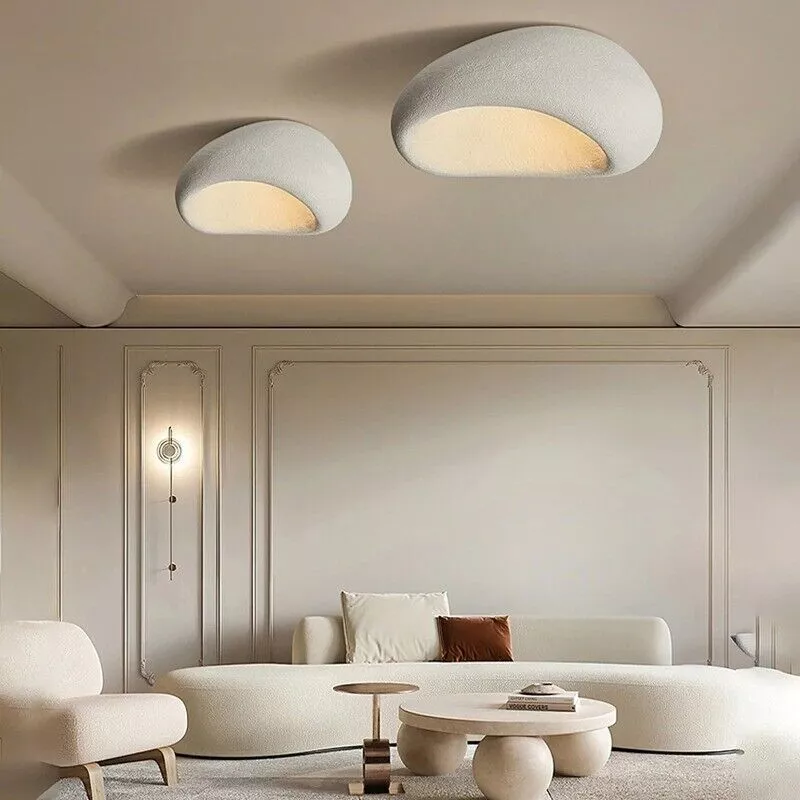 Chandelier Minimalist Wabi-Sabi Wind Led Ceiling Lamps Lustre Lights Fixture