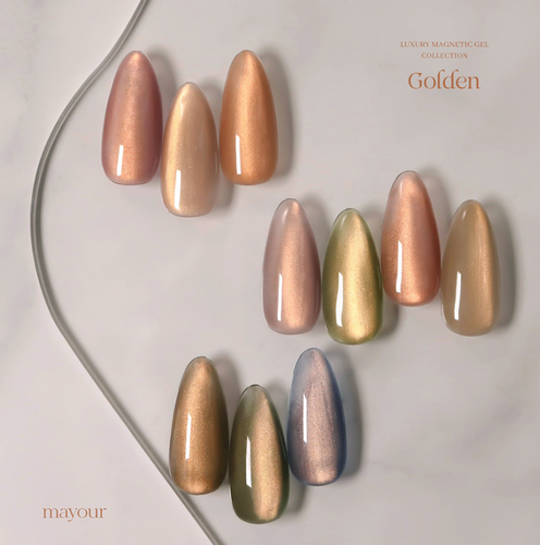 mayour Golden Magnetic Gel nail Polish Collection 8g 10 Colors Set K-Beauty - Picture 4 of 11