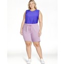 Athletic Works Women's PLUS Clover French Terry Bermuda Shorts Size 3X NEW — photo 4