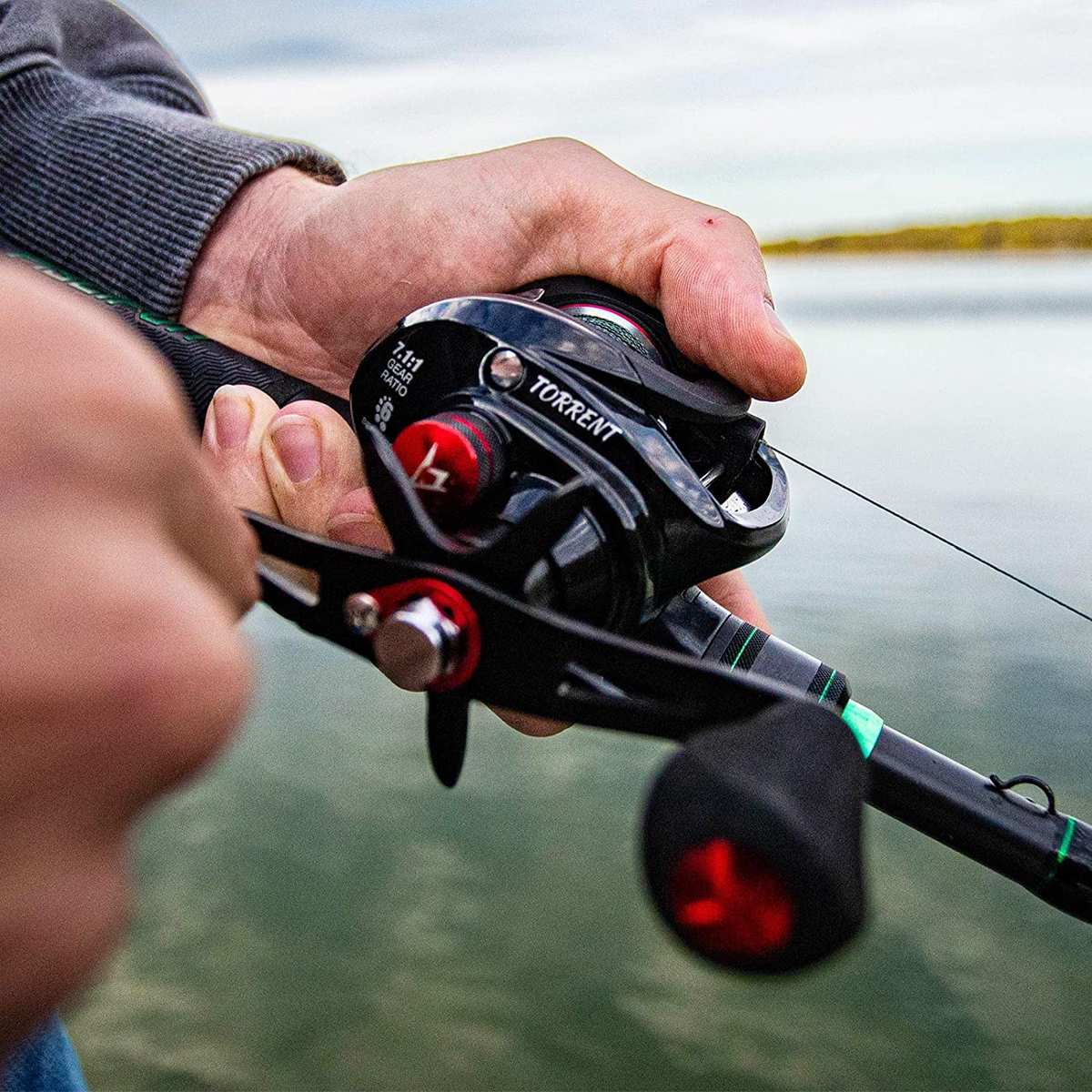 Torrent Baitcaster Fishing Reel, 18LB Carbon Fiber Drag Baitcasting Reel, Magnet | eBay Torrent Baitcaster Fishing Reel, 18LB Carbon Fiber Drag Baitcasting Reel, Magnet | eBay