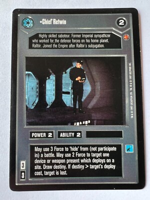 Star Wars CCG Cloud City Chief Retwin FS Eligible Dollar Rare