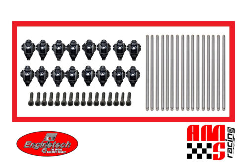 Rocker Arms Set w Upgraded Trunion & Bolts w Pushrods - 1997+ Chevrolet LS - Picture 2 of 2