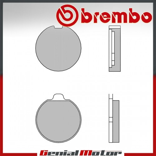 Front Brembo 25 Brake Pads for Suzuki GS 750 1976 > 1977 - Picture 1 of 3