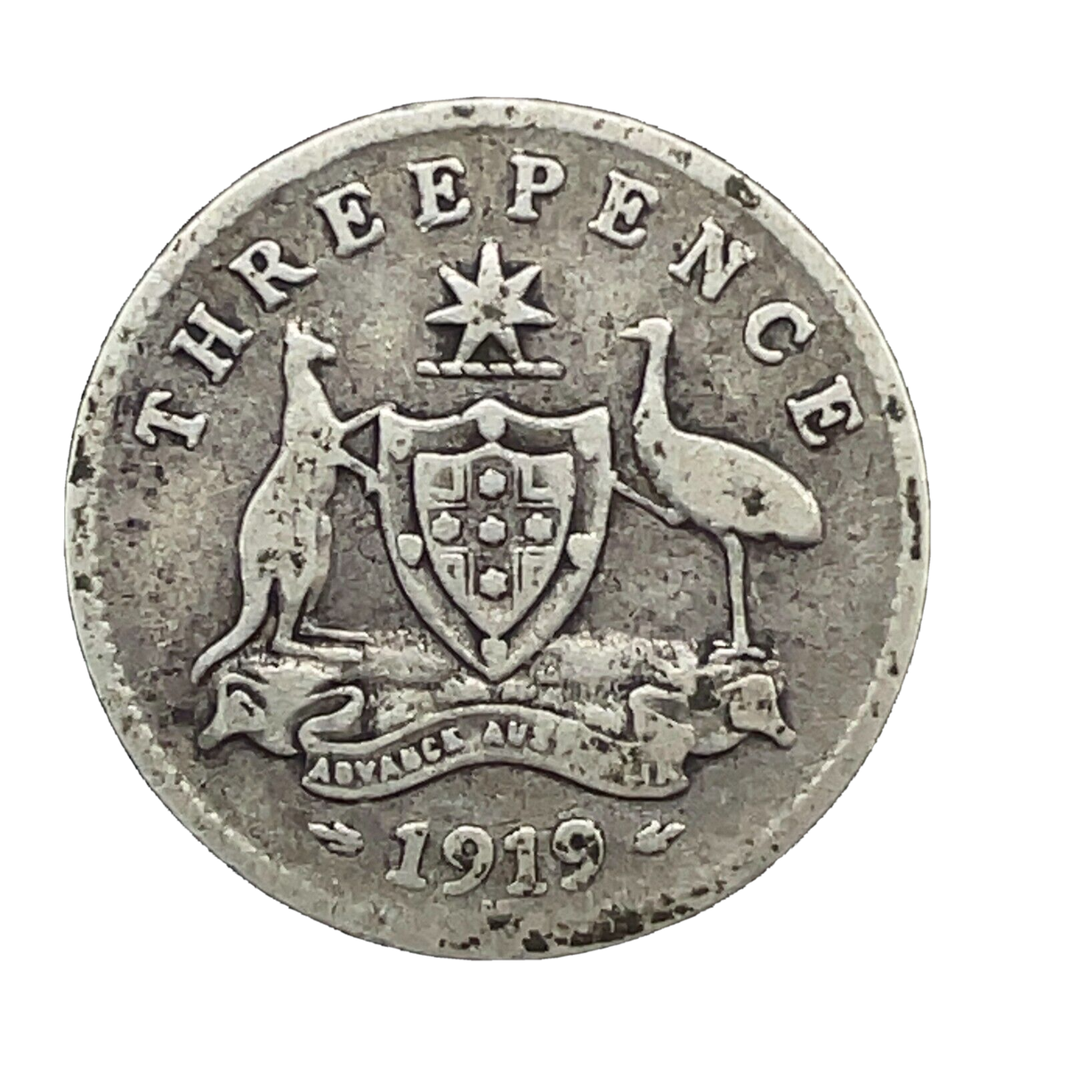 AUSTRALIA 0.925 Silver 1919 M 3 Pence Threepence Coin KM# 24 | eBay
