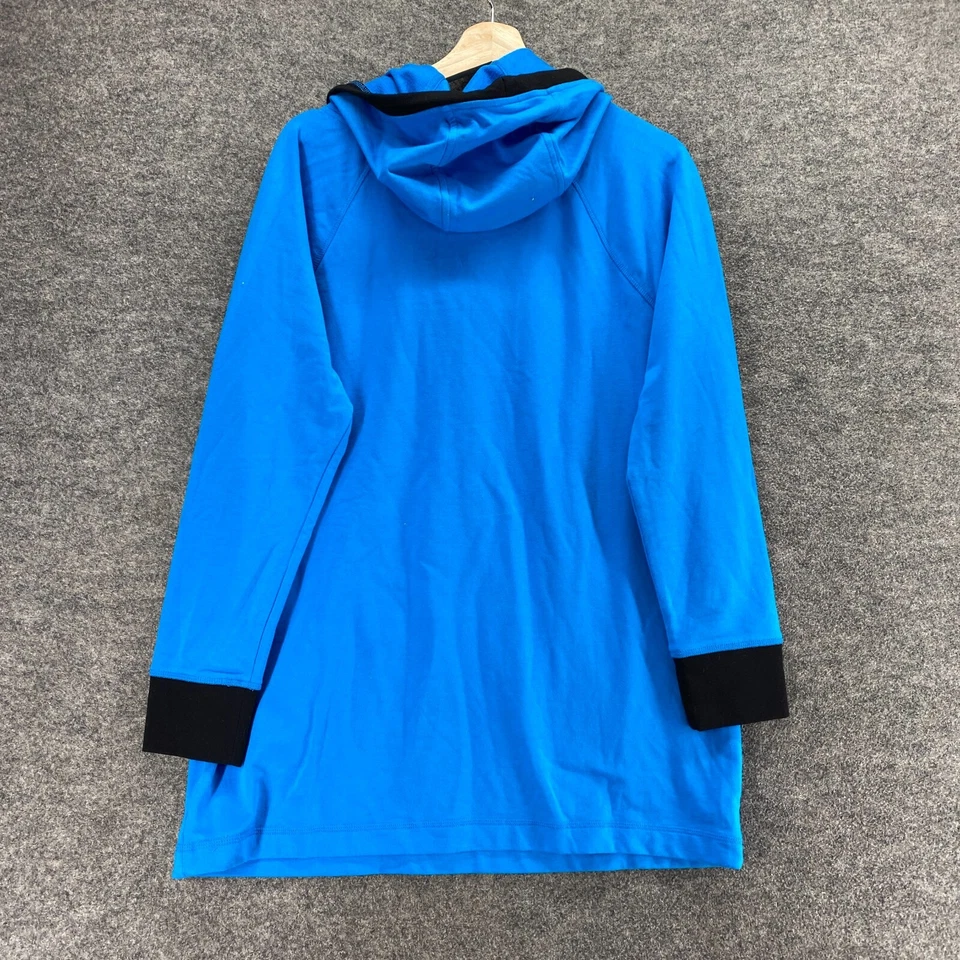 Sudadera con Capucha Liz Claiborne Mujer L Grande Azul Con Capucha Manga Larga Capucha Cuello Bolsillos Foto 2 de 4