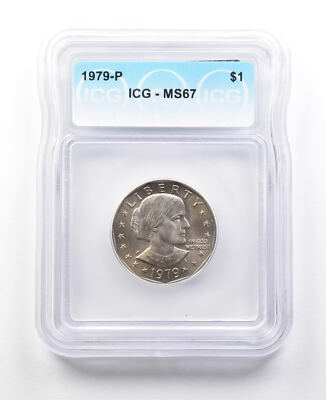 1979-P Susan B Anthony $1 MS67 ICG *3016 | eBay