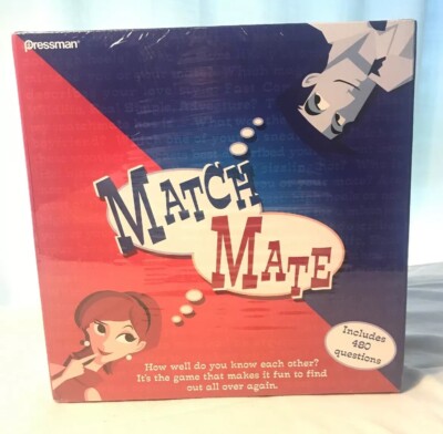 Match Mate~2007 Pressman Adult Couples Party Game NEW Sealed Fun