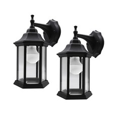 2Pack Outdoor Porch Wall Lights Fixture Waterproof Exterior Lantern Wall Sconce