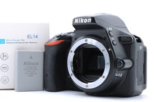Near Mint Nikon D D5500 24.2 MP Digital SLR Black Camera Body Shutter 6501