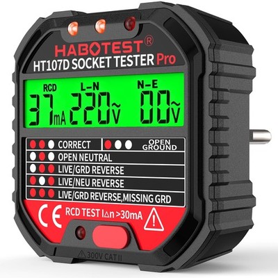 Steckdosentester, Stromkreistester Automatischer Strom Detektor