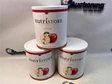 (1) Partia (3) Nutristore Liofilizowane jabłka 15,52 uncji puszki