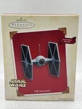 2003 Hallmark Keepsake Ornament Star Wars TIE Fighter With Sounds Brand New