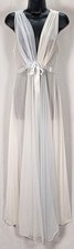 Vintage 60s Vanity Fair Nightgown 32 S Grecian Goddess Sheer Chiffon Peignoir