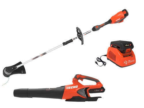 Echo eFORCE 56V Cordless Battery 16 in. String Trimmer and 151 MPH 526 CFM - Picture 4 of 7