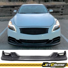 Fits 08-14 Infiniti G37 & Q60 TS Style Front Bumper Lip Spoiler Unpainted PU